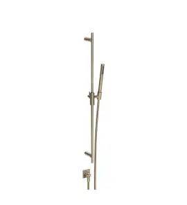 Gessi Incastri Drążek prysznicowy ze słuchawką, wężem 150 cm i przyłączem wody Finox Brushed Nickel 75040.149
