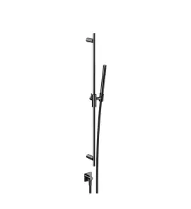 Gessi Incastri Drążek prysznicowy ze słuchawką, wężem 150 cm i przyłączem wody Black Metal PVD 75040.706