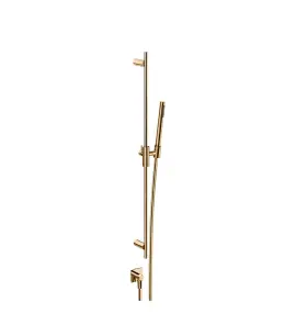Gessi Incastri Drążek prysznicowy ze słuchawką, wężem 150 cm i przyłączem wody Warm Bronze PVD 75040.735