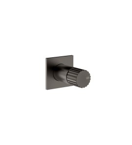 Gessi Incastri Mieszacz do wylewki sufitowej podtynkowy - element zewnętrzny Black Metal Brushed PVD 75109.707
