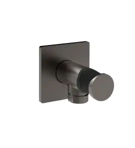 Gessi Incastri Przyłącze wodne z uchwytem prysznicowym Black Metal Brushed PVD 73061.707
