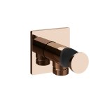 Gessi Incastri Przyłącze wodne z uchwytem prysznicowym Copper PVD 73061.030