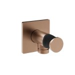 Gessi Incastri Przyłącze wodne z uchwytem prysznicowym Copper Brushed PVD 73061.708
