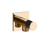 Gessi Incastri Przyłącze wodne z uchwytem prysznicowym Warm Bronze PVD 73061.735