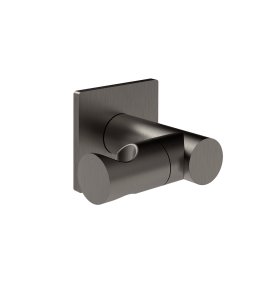 Gessi Incastri Uchwyt prysznicowy ścienny Black Metal Brushed PVD 73060.707