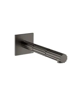 Gessi Incastri Wylewka umywalkowa montowana na ścianie - element zewnętrzny Black Metal Brushed PVD 75102.707