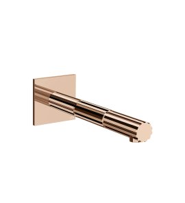 Gessi Incastri Wylewka umywalkowa montowana na ścianie - element zewnętrzny Copper PVD 75102.030