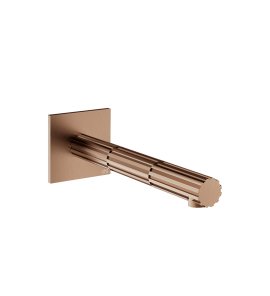 Gessi Incastri Wylewka umywalkowa montowana na ścianie - element zewnętrzny Copper Brushed PVD 75102.708
