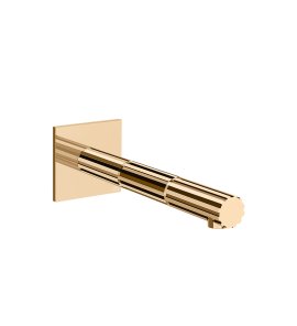 Gessi Incastri Wylewka umywalkowa montowana na ścianie - element zewnętrzny Warm Bronze PVD 75102.735