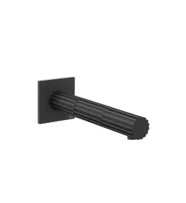 Gessi Incastri Wylewka wannowa montowana na ścianie - element zewnętrzny Matte Black 75103.299