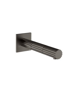 Gessi Incastri Wylewka wannowa montowana na ścianie - element zewnętrzny Black Metal Brushed PVD 75103.707