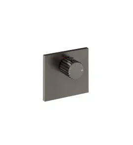 Gessi Incastri Zawór termostatyczny podtynkowy - element zewnętrzny Black Metal Brushed PVD 75354.707