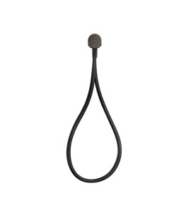 Gessi Incastri Zestaw natryskowy magnetyczny z przyłączem wodnym, słuchawka prysznicowa Black Metal Brushed PVD 63099.707