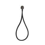 Gessi Incastri Zestaw natryskowy magnetyczny z przyłączem wodnym, słuchawka prysznicowa Black Metal Brushed PVD 63099.707