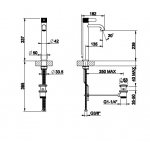 Gessi Inciso Bateria umywalkowa jednootworowa z korkiem chrom 58003.031