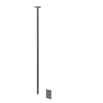 Gessi Inciso Bateria umywalkowa elektroniczna sufitowa element zewnętrzny Black Metal Brushed PVD 58024.707