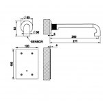 Gessi Inciso Bateria elektroniczna - element zewnętrzny Black Metal Brushed PVD 58107.707