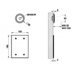 Gessi Inciso Mieszacz umywalkowy ścienna elektroniczny chrom 58019.031