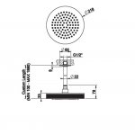 Gessi Inciso Shower Deszczownica z ramieniem sufitowym Ø 21,8 cm chrom 58188.031