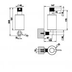 Gessi Inciso Dozowniki na mydło ścienny Czarny/Black Metal Brushed PVD 58514.707