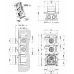 Gessi Inciso Wellness Bateria termostatyczna element podtynkowy Chrom 43103.031 / 43103031