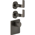 Gessi Inciso Bateria natryskowa termostatyczna podtynkowa Black Metal Brushed PVD 58214.707