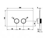   Gessi Przycisk do Viega Prevista chrom 54645.031