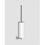 Gessi Ingranaggio Uchwyt ścienny na szczotkę z białą ceramiką chrom 63819.031