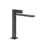 Gessi Inverso Diamantato Bateria umywalkowa średnia z korkiem klik-klak Black Metal Brushed PVD  73655.707