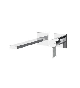 Gessi Inverso Diamantato Bateria umywalkowa podtynkowa z wylewką 198 mm - element zewnętrzny Chrom 73688.031