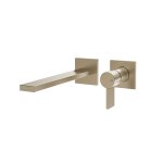 Gessi Inverso Diamantato Bateria umywalkowa podtynkowa z wylewką 198 mm - element zewnętrzny Finox Brushed Nickel 73688.149