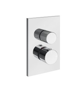 Gessi Inverso Diamantato Bateria podtynkowa termostatyczna 3-drożna - element zewnętrzny Chrom 73637.031