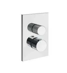 Gessi Inverso Diamantato Bateria podtynkowa termostatyczna 3-drożna - element zewnętrzny Chrom 73637.031