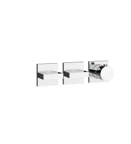 Gessi Inverso Diamantato Bateria prysznicowa termostatyczna podtynkowa 2-drożna - element zewnętrzny Chrom 44334.031