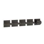 Gessi Inverso Diamantato Bateria prysznicowa termostatyczna podtynkowa 4-drożna - element zewnętrzny Black Metal Brushed PVD 44338.707