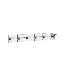 Gessi Inverso Diamantato Bateria prysznicowa termostatyczna podtynkowa 5-drożna - element zewnętrzny Chrom 44340.031