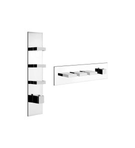Gessi Inverso Diamantato Bateria prysznicowa termostatyczna podtynkowa 3-drożna - element zewnętrzny Chrom 43026.031