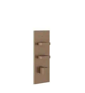 Gessi Inverso Diamantato Bateria prysznicowa termostatyczna podtynkowa 5-drożna - element zewnętrzny Copper Brushed PVD 43032.708