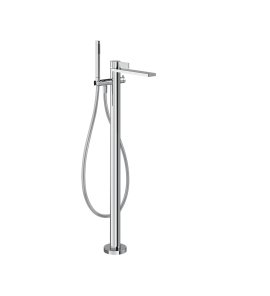 Gessi Inverso Rigato Bateria wannowa wolnostojąca z zestawem prysznicowym Chrom 73528.031