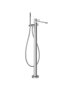 Gessi Inverso Rigato Bateria wannowa wolnostojąca z zestawem prysznicowym Chrom 73528.031