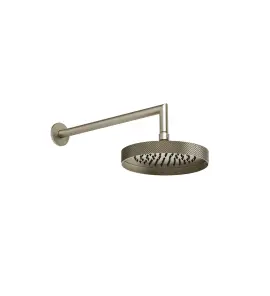 Gessi Inverso Diamantato Deszczownica Ø 250 mm z ramieniem ściennym Finox Brushed Nickel 63645.149