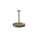 Gessi Inverso Diamantato Deszczownica Ø 218 mm z ramieniem sufitowym (długość regulowana) Finox Brushed Nickel 63450.149
