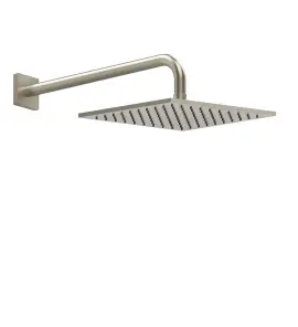 Gessi Inverso Diamantato Deszczownica kwadratowa 250x250 mm z ramieniem ściennym Finox Brushed Nickel 59158.149