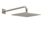Gessi Inverso Diamantato Deszczownica kwadratowa 250x250 mm z ramieniem ściennym Finox Brushed Nickel 59158.149