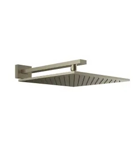 Gessi Inverso Diamantato Deszczownica 300x300 mm z ramieniem ściennym Finox Brushed Nickel 15185.149