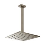 Gessi Inverso Diamantato Deszczownica 300x300 mm z ramieniem sufitowym (długość regulowana) Finox Brushed Nickel 15199.149