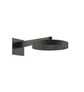 Gessi Inverso Diamantato Głowica prysznicowa Ø 300 mm ścienna Black Metal Brushed PVD 63468.707