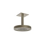 Gessi Inverso Diamantato Głowica prysznicowa Ø 300 mm sufitowa Finox Brushed Nickel 63472.149