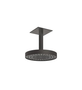 Gessi Inverso Diamantato Głowica prysznicowa Ø 300 mm sufitowa Black Metal Brushed PVD 63472.707