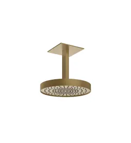 Gessi Inverso Diamantato Głowica prysznicowa Ø 300 mm sufitowa (długość regulowana) Warm Bronze Brushed PVD 63470.726